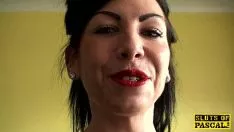 Play Tattooed brunette filmed in the bathroom when she pees